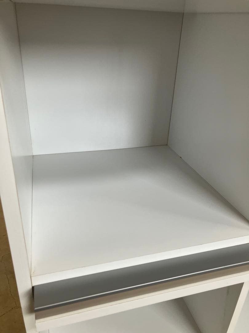 ディスプレイラック ホワイト 高さ123幅116奥行41cm ダメージ有り