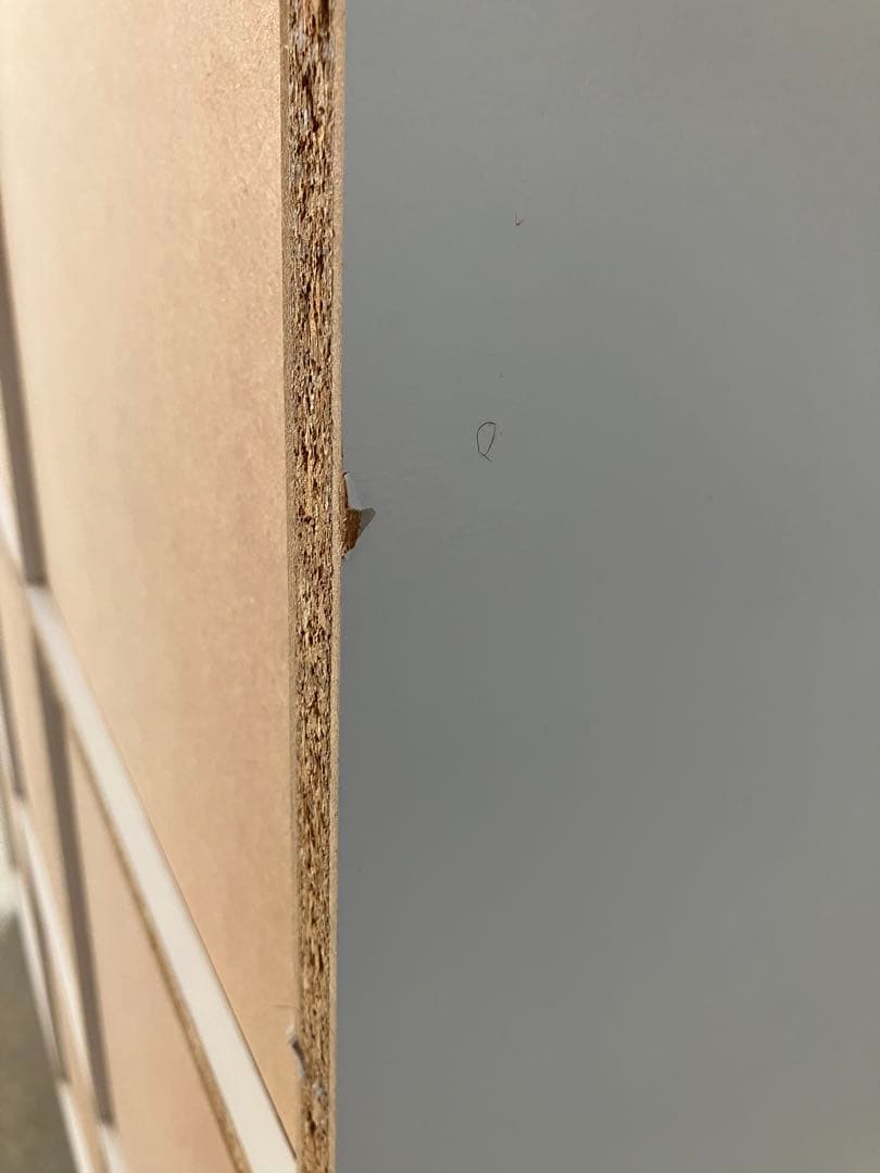 ディスプレイラック ホワイト 高さ123幅116奥行41cm ダメージ有り