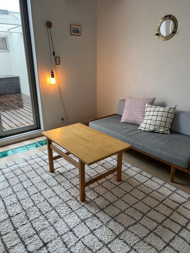 ウェグナー　getama ゲタマ サイドテーブル　オーク　北欧ビンテージ家具