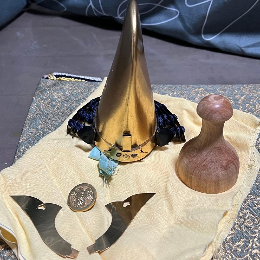 甲冑師 加藤一冑 長烏帽子兜 徳川家綱 戦国武将 兜 置物