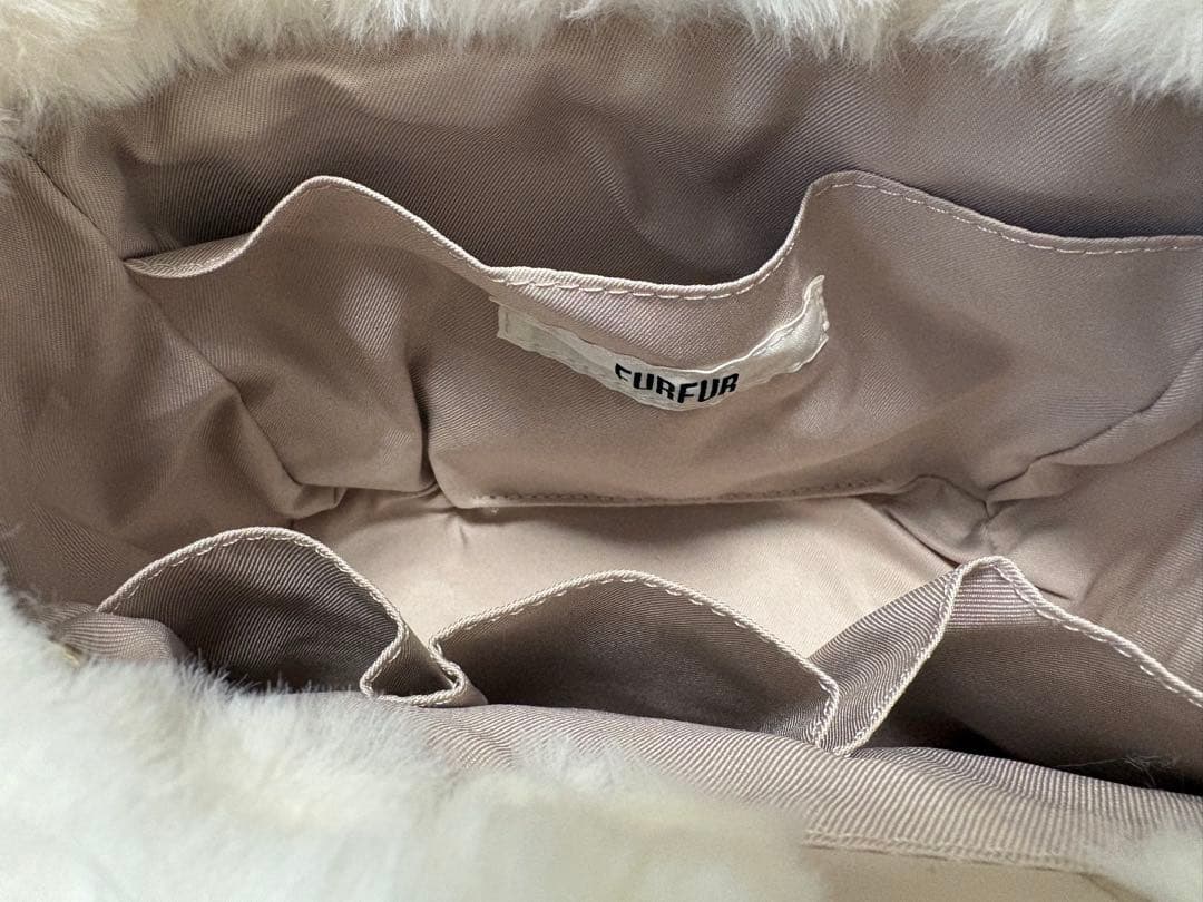 furfur ▪︎ファーバッグ▪︎アイボリー