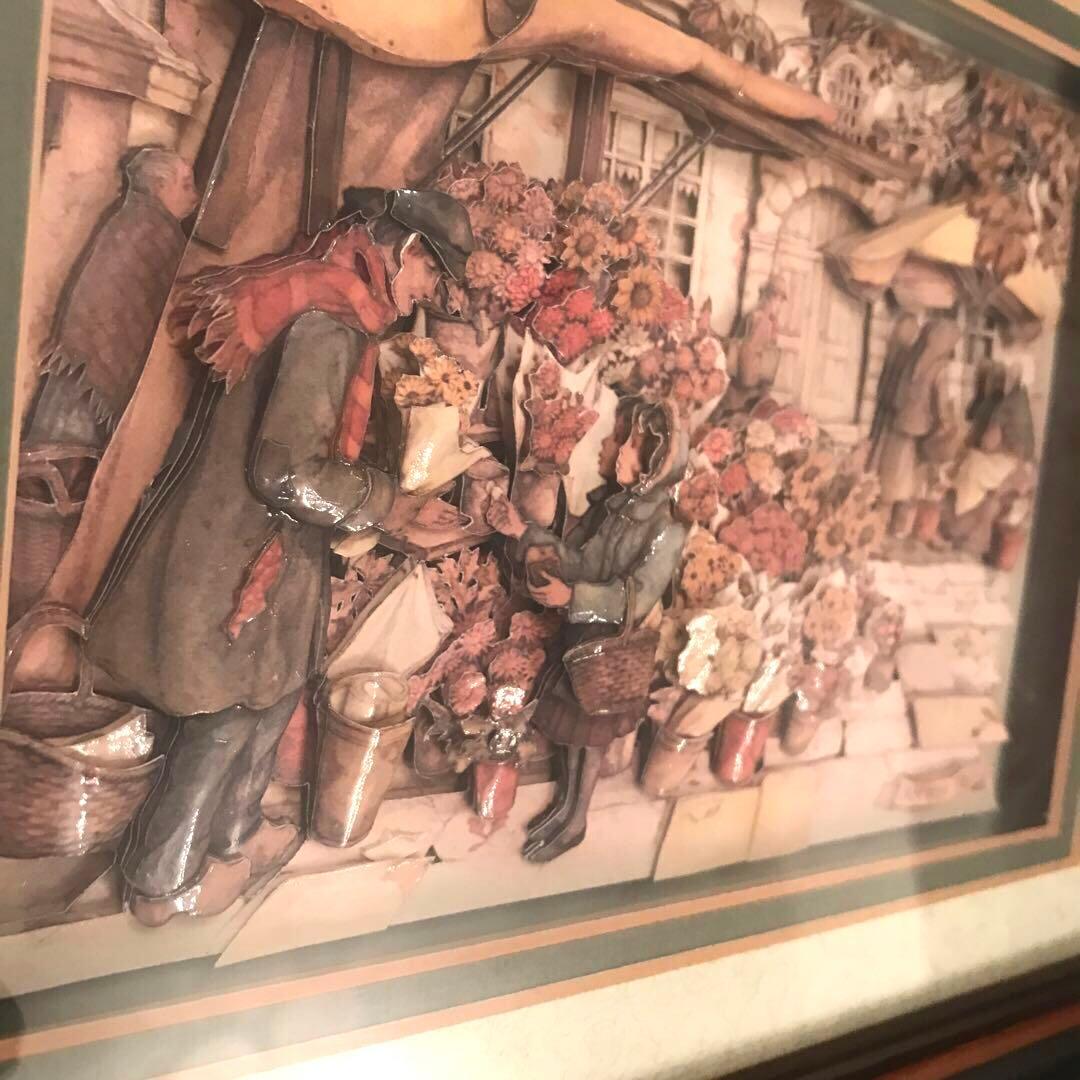 新品イギリス製　デコバージョン　壁絵　ANTON PIECK フラワーマーケット