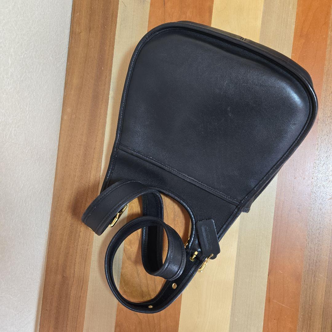 バッグ Vintage Coach saddlebag 9988 Black