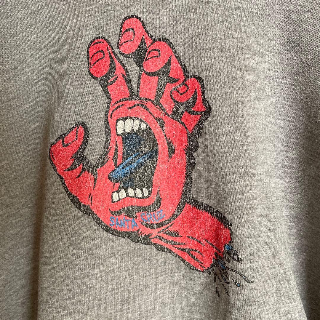 90‘s サンタクルーズ 赤ハンド パーカー XL Santa Cruz USA