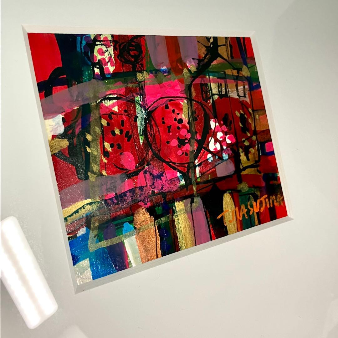 【匿名配送/希少】アクリル画/増島 豊治/アート/額