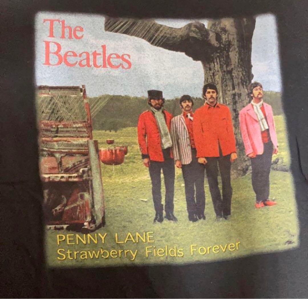 希少イギリス製ザビートルズPENN YLANE Tシャツ Sブラック