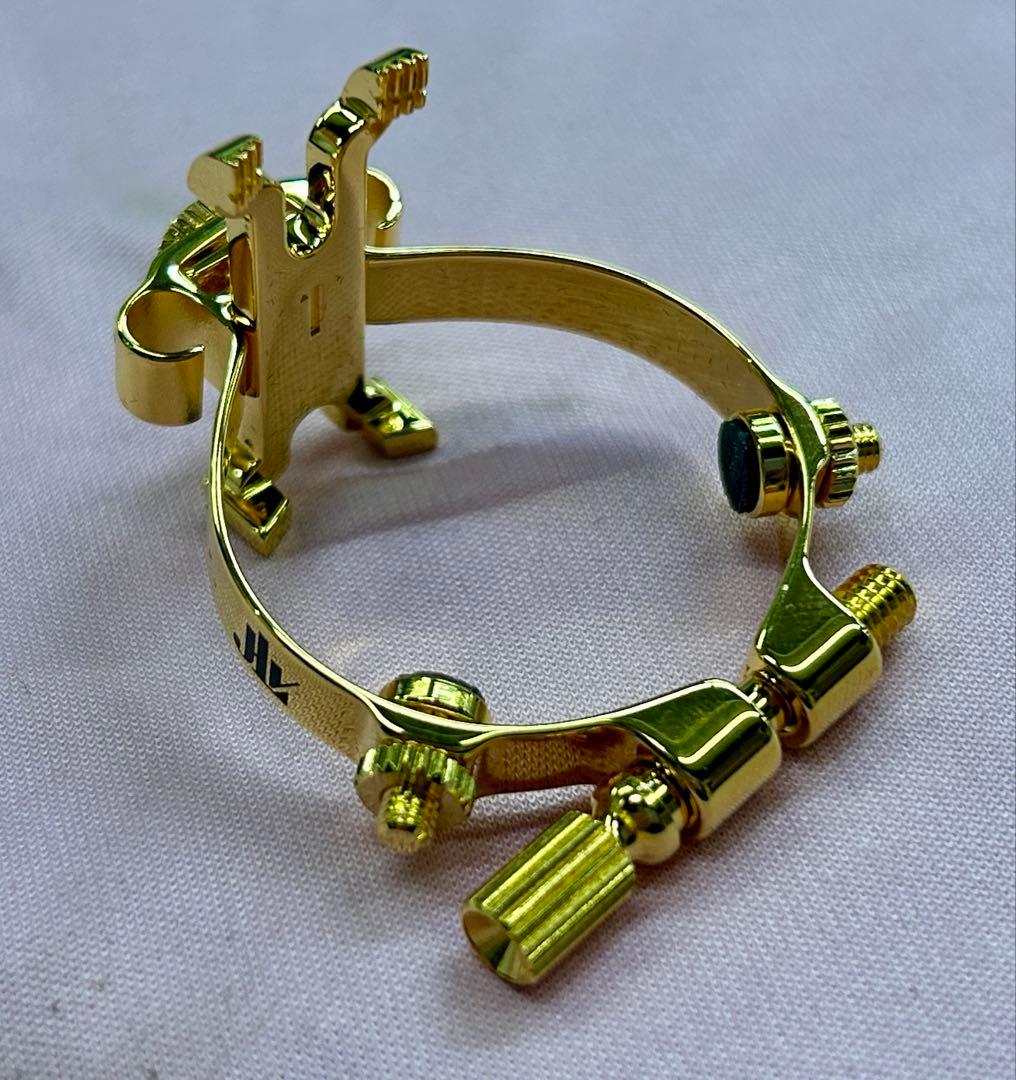 【美品】JLV B♭クラリネット用リガチャー 24K GP
