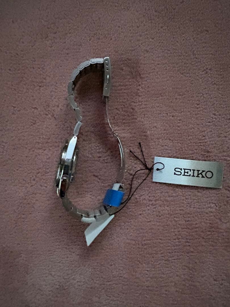 セイコー5白文字盤　腕時計海外モデル自動巻きホワイト文字盤日本製メンズ逆輸入品