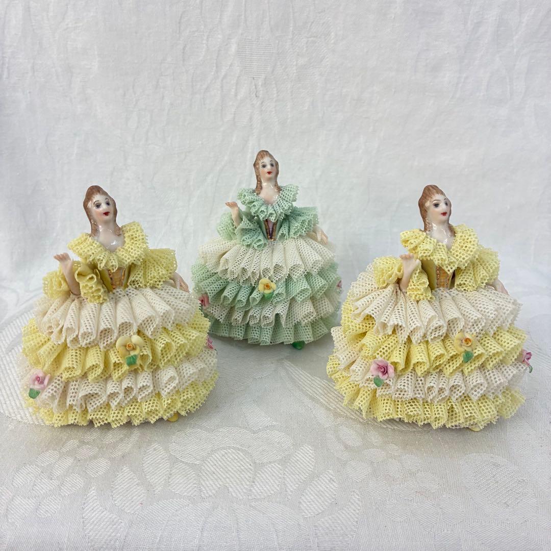 アイリッシュドレスデン レース陶器人形 \