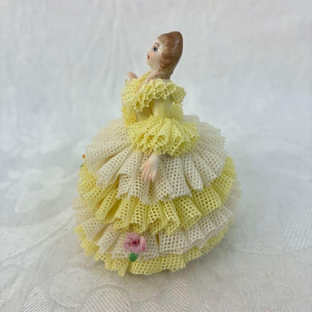 アイリッシュドレスデン レース陶器人形 \"Rosa\" 3体セット③