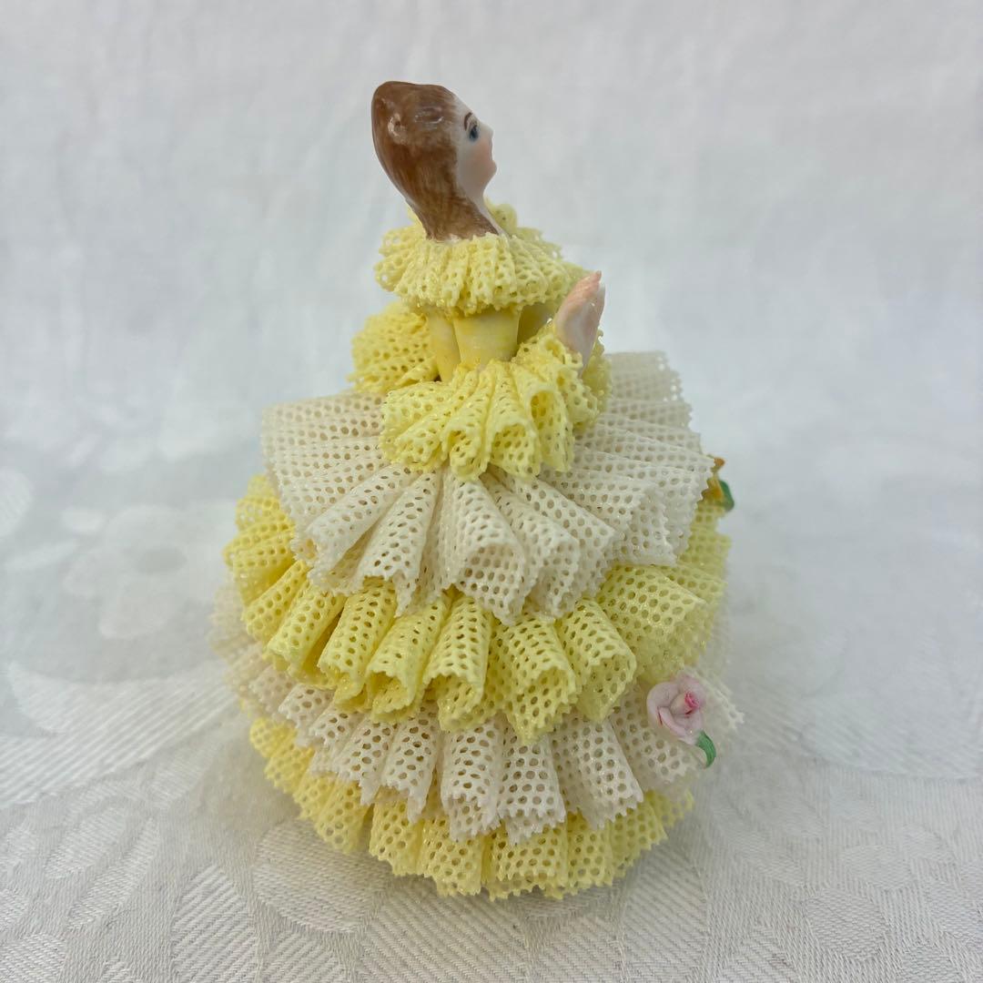 アイリッシュドレスデン レース陶器人形 \"Rosa\" 3体セット③