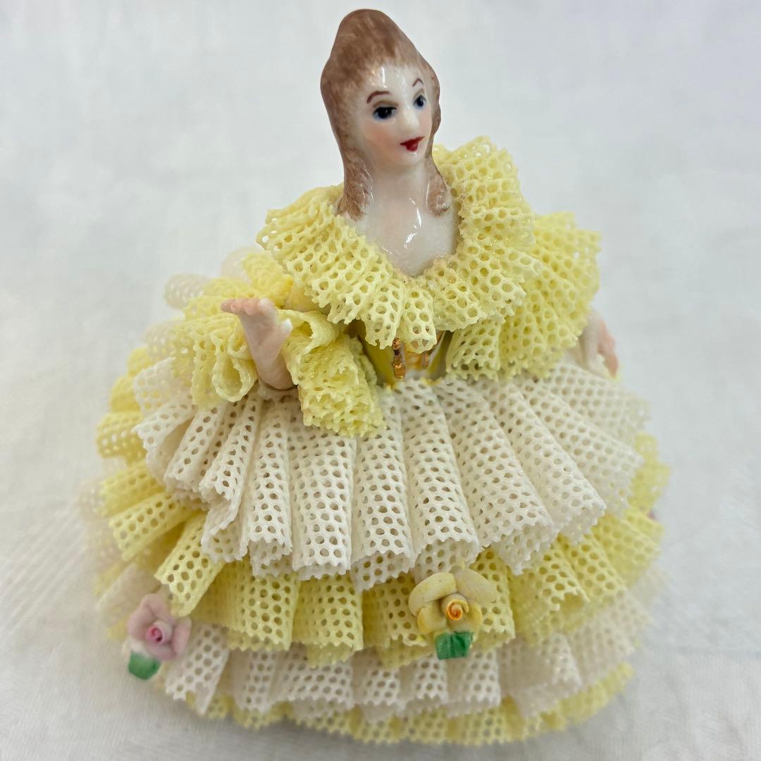 アイリッシュドレスデン レース陶器人形 \"Rosa\" 3体セット③