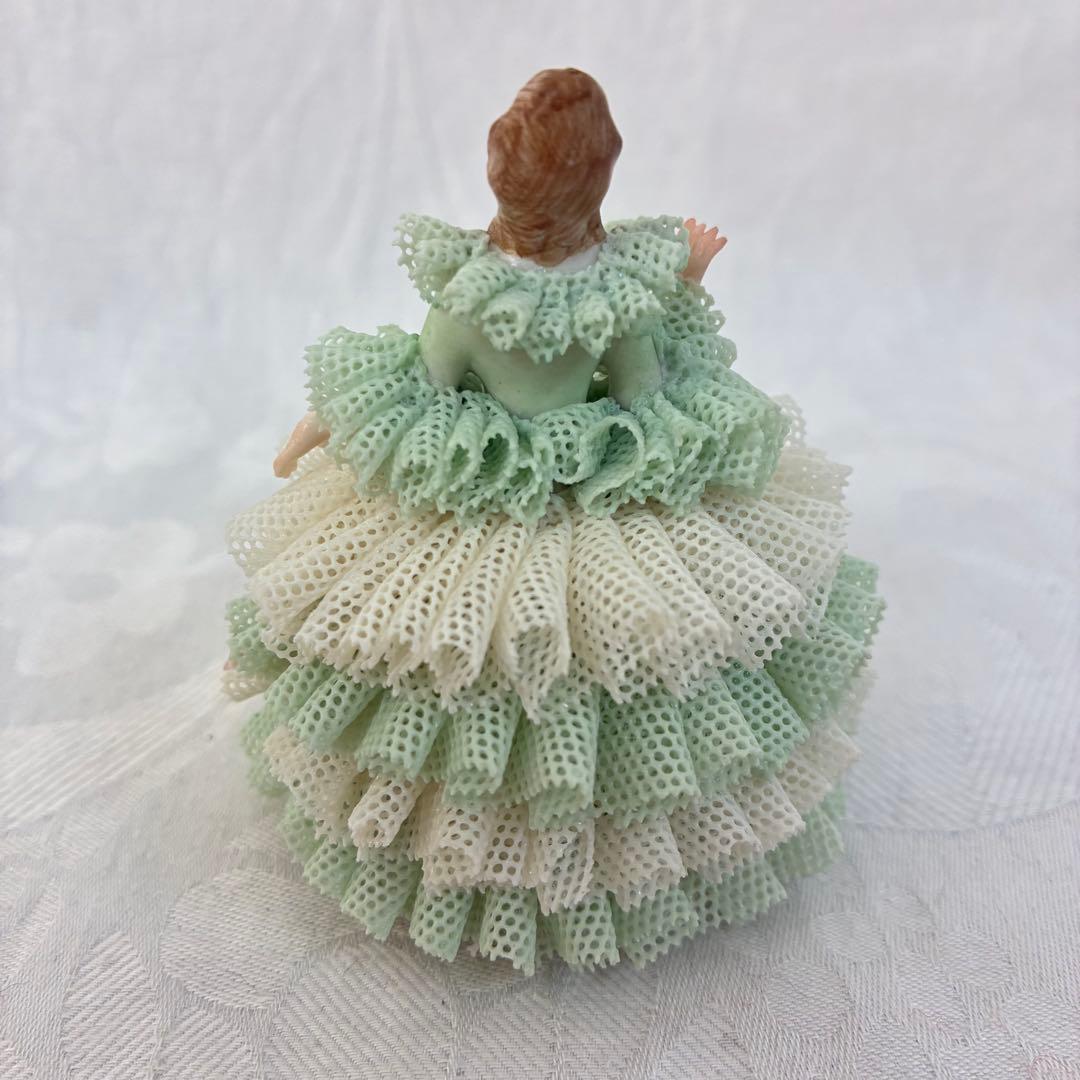 アイリッシュドレスデン レース陶器人形 \"Rosa\" 3体セット③