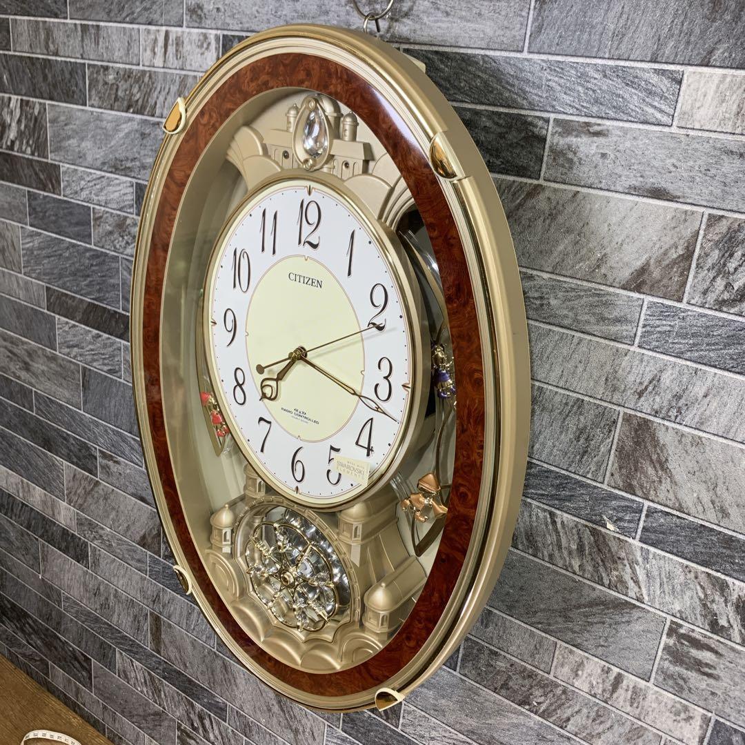 生産終了品　CITIZEN　電波掛時計 パルミューズクイーンダムN 4MN484