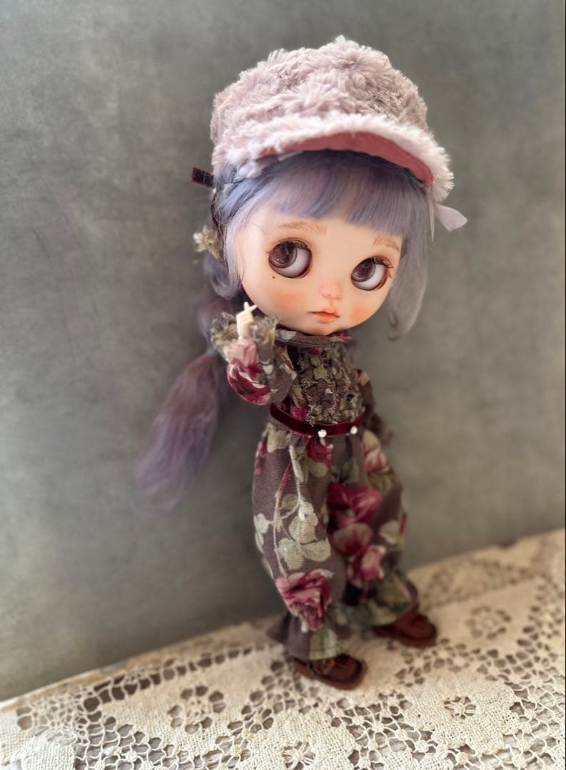 ＊専用＊ブライスアウトフィット☆兵隊さん風ワンピースセット☆赤☆花柄セット