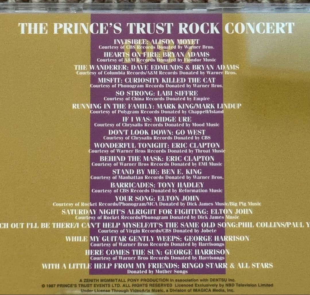 超貴重　クラプトン出演DVD5本、プリンス・トラスト他コンサート、レアCD付き