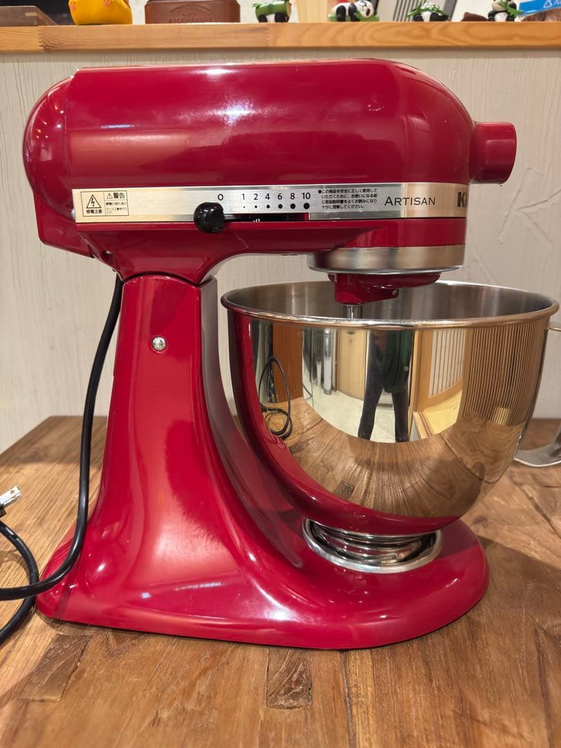 KitchenAid Artisan レッド ステンレスボウル付き4.8L