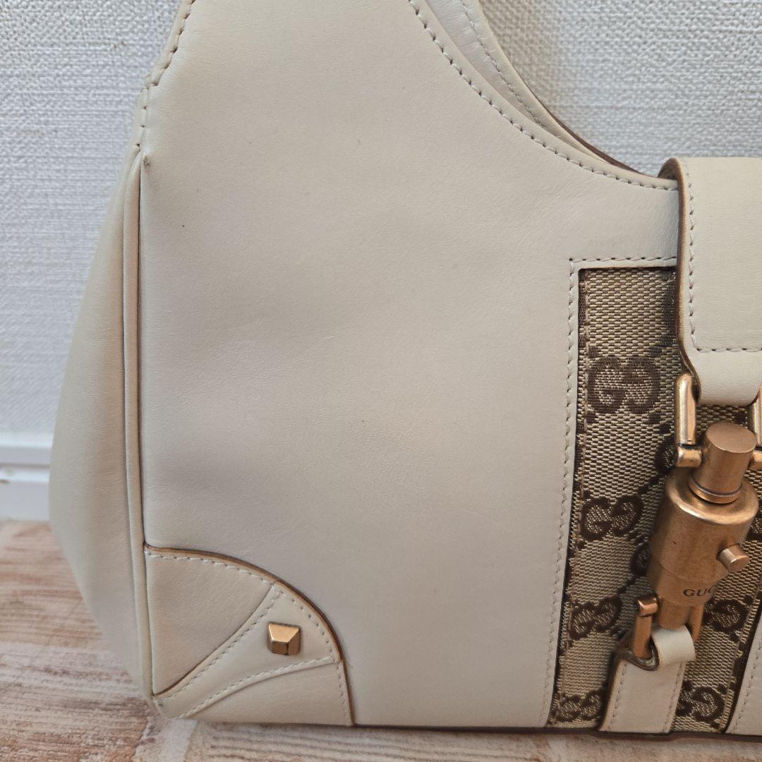 Gucci　グッチ　ジャッキーライン　バッグ　ベージュ