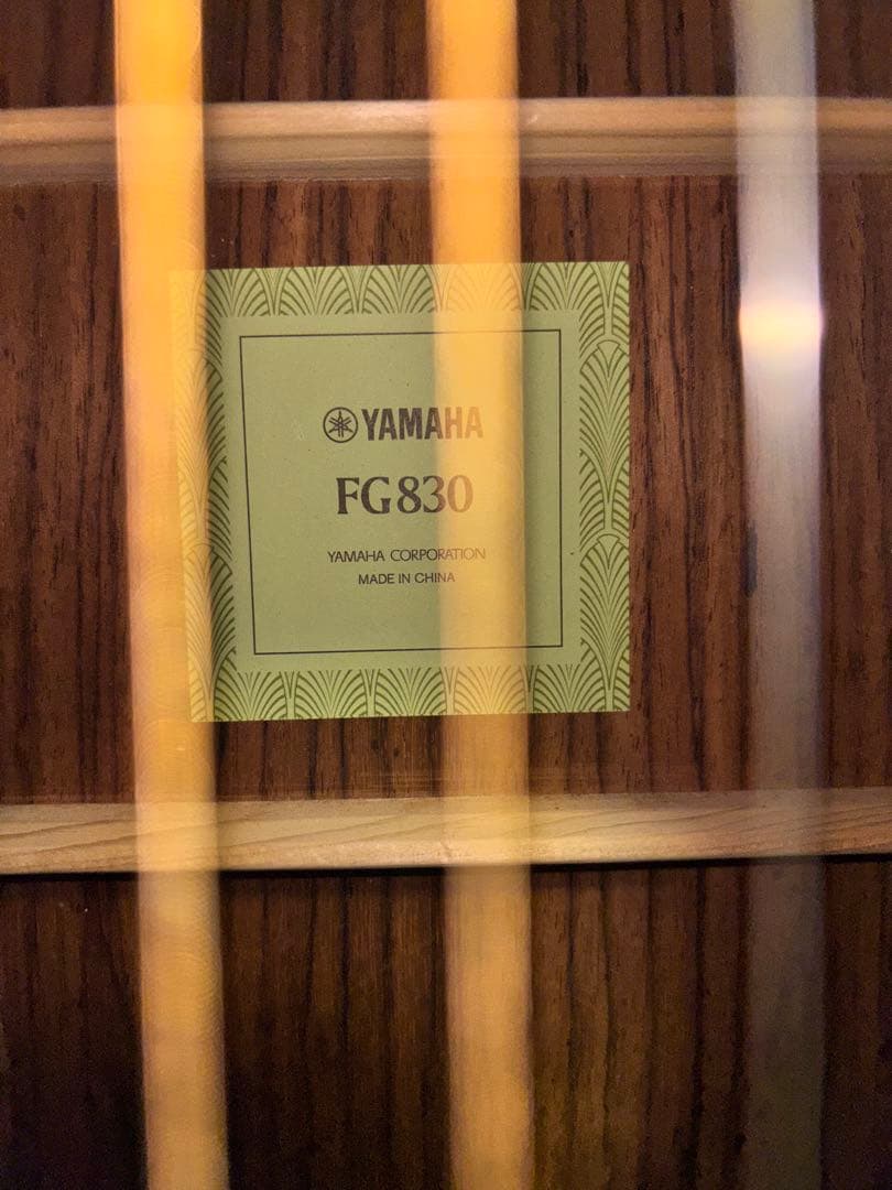 YAMAHA FG830 アコースティックギター初心者にオススメ