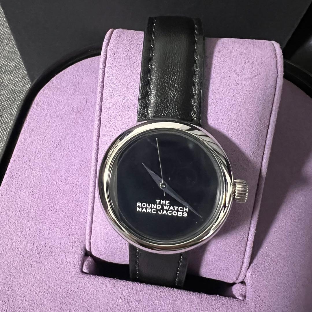 【箱付き・電池交換済】 MARC JACOBSレディースウォッチブラック