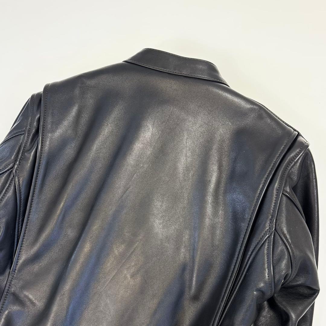 【未使用タグ付き】KADOYA カドヤ LL シングルライダース 牛革 黒
