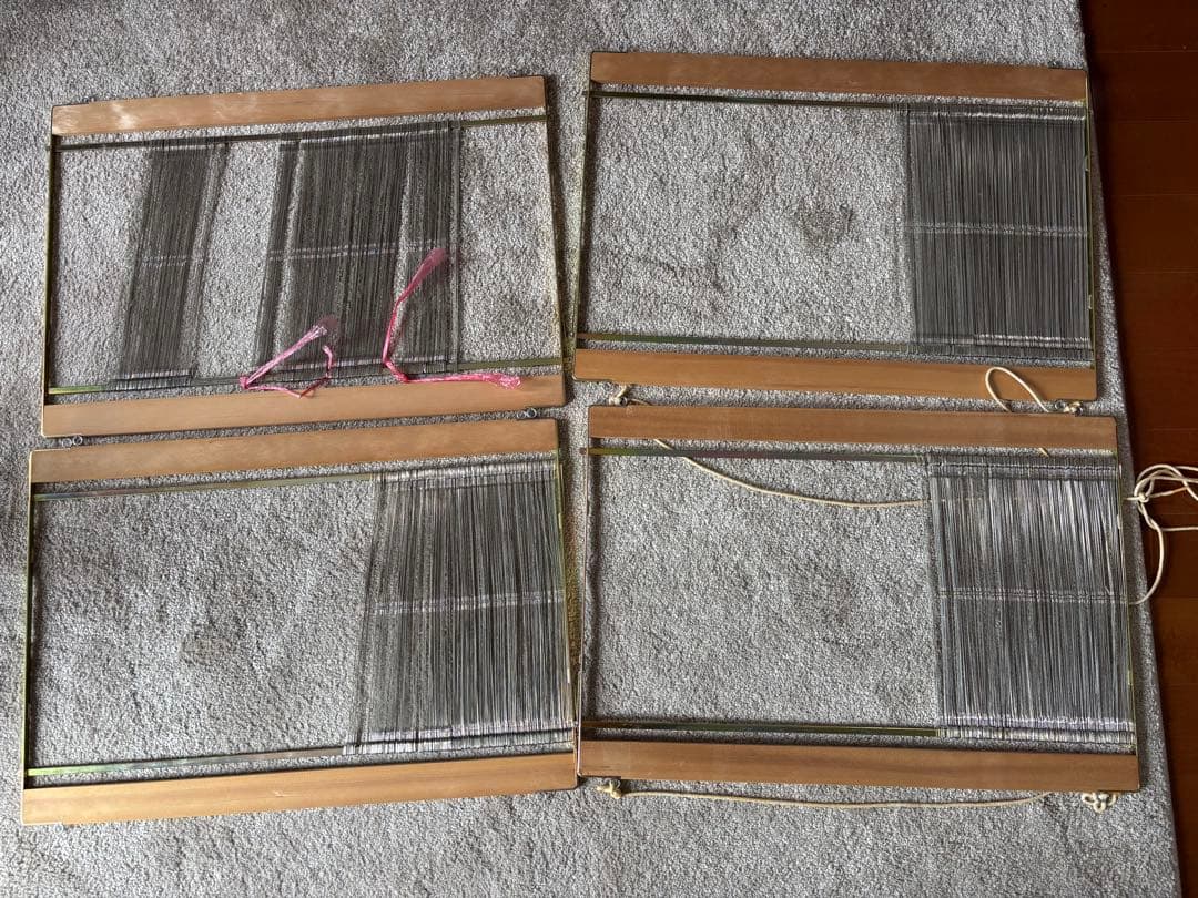 綜絖枠ワイヤーヘルド付き　4枠セット