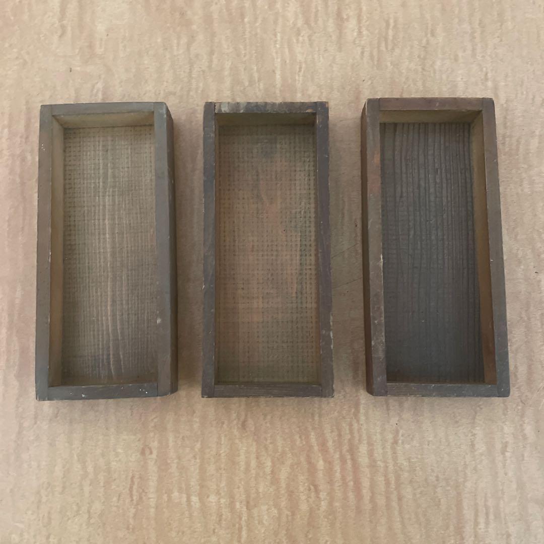 【珍しい小型】B50-2/活版印刷所で使われていた小箱（文選箱）50枚