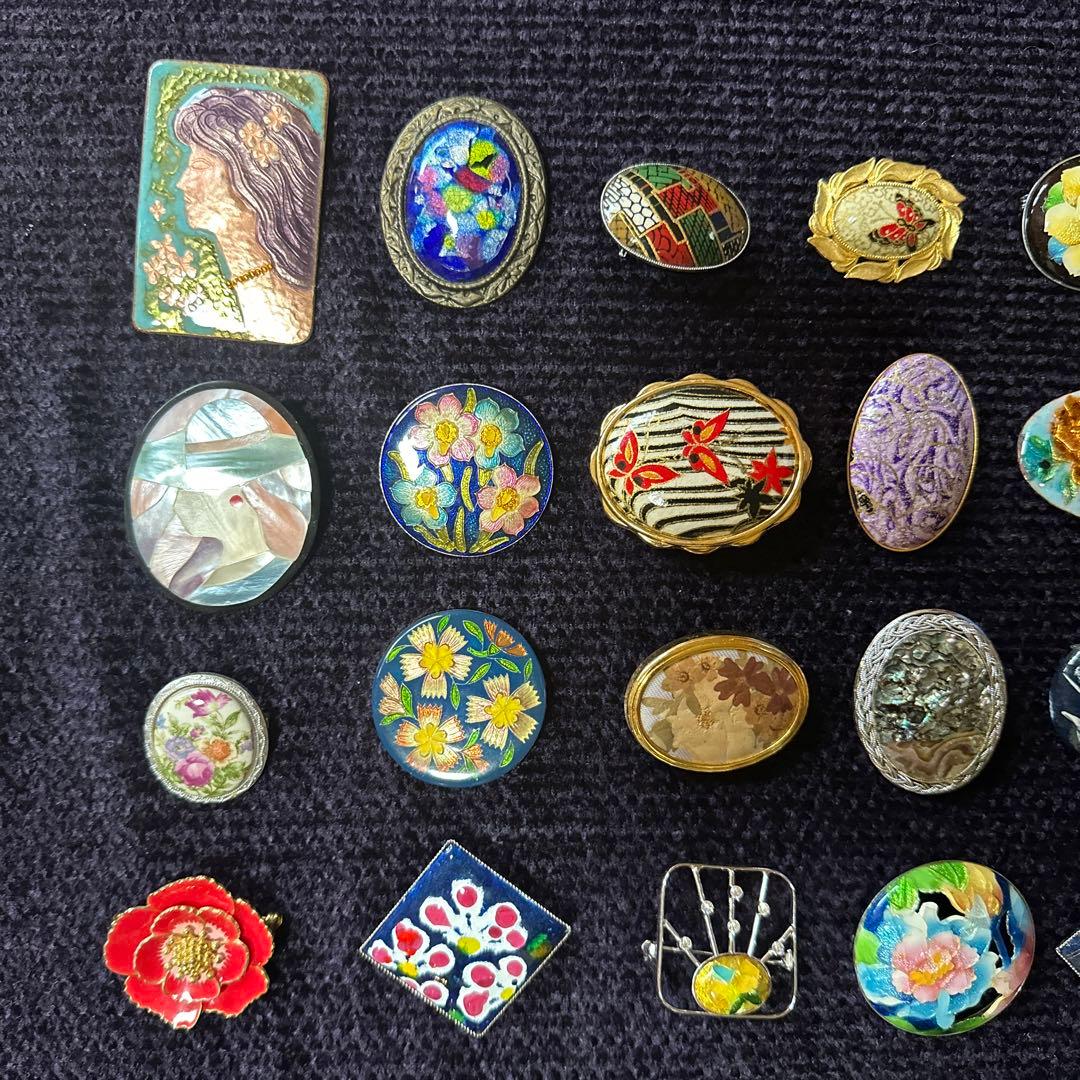 【vintage】昭和レトロ　ブローチ　まとめ売り　50点以上　大量