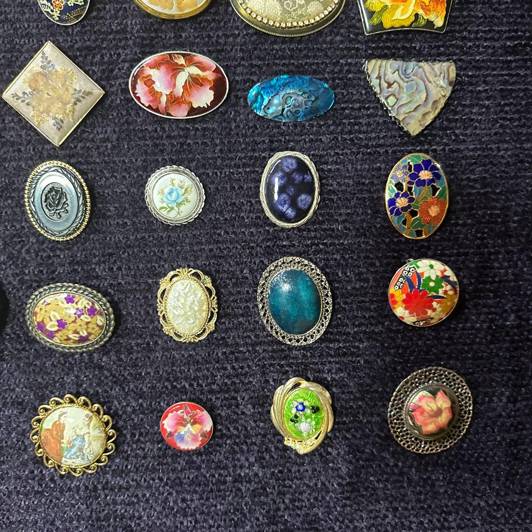 【vintage】昭和レトロ　ブローチ　まとめ売り　50点以上　大量