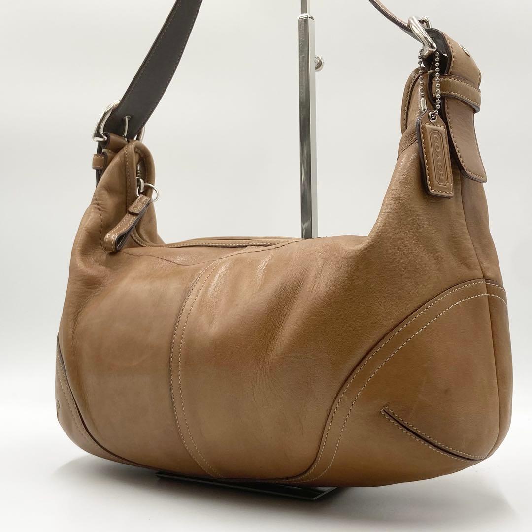 COACH コーチ　ホーボー　y2k ワンショルダー　レザー　キャメル