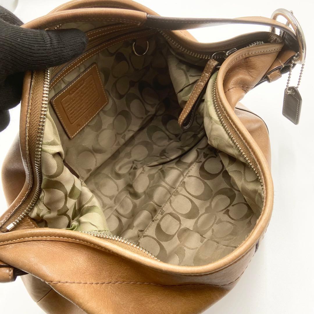 COACH コーチ　ホーボー　y2k ワンショルダー　レザー　キャメル