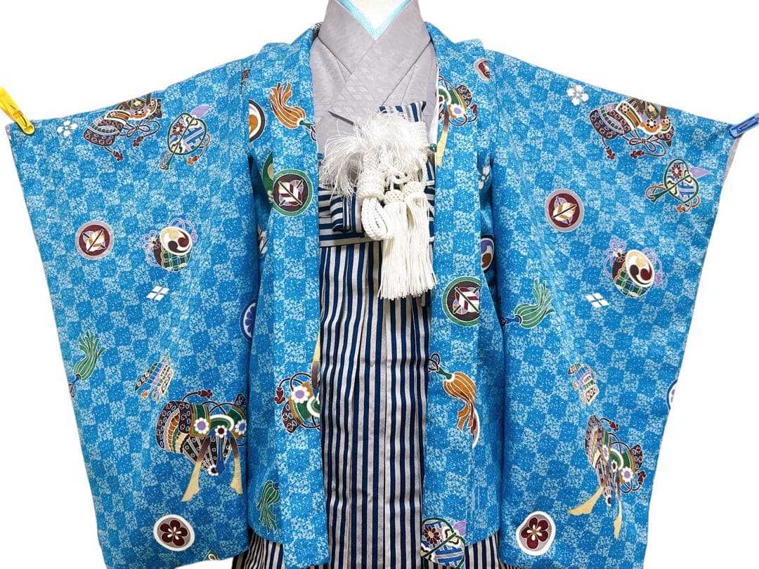 花うさぎブランド着物♡七五三　5歳　男の子　セット　一式　ブランド着物