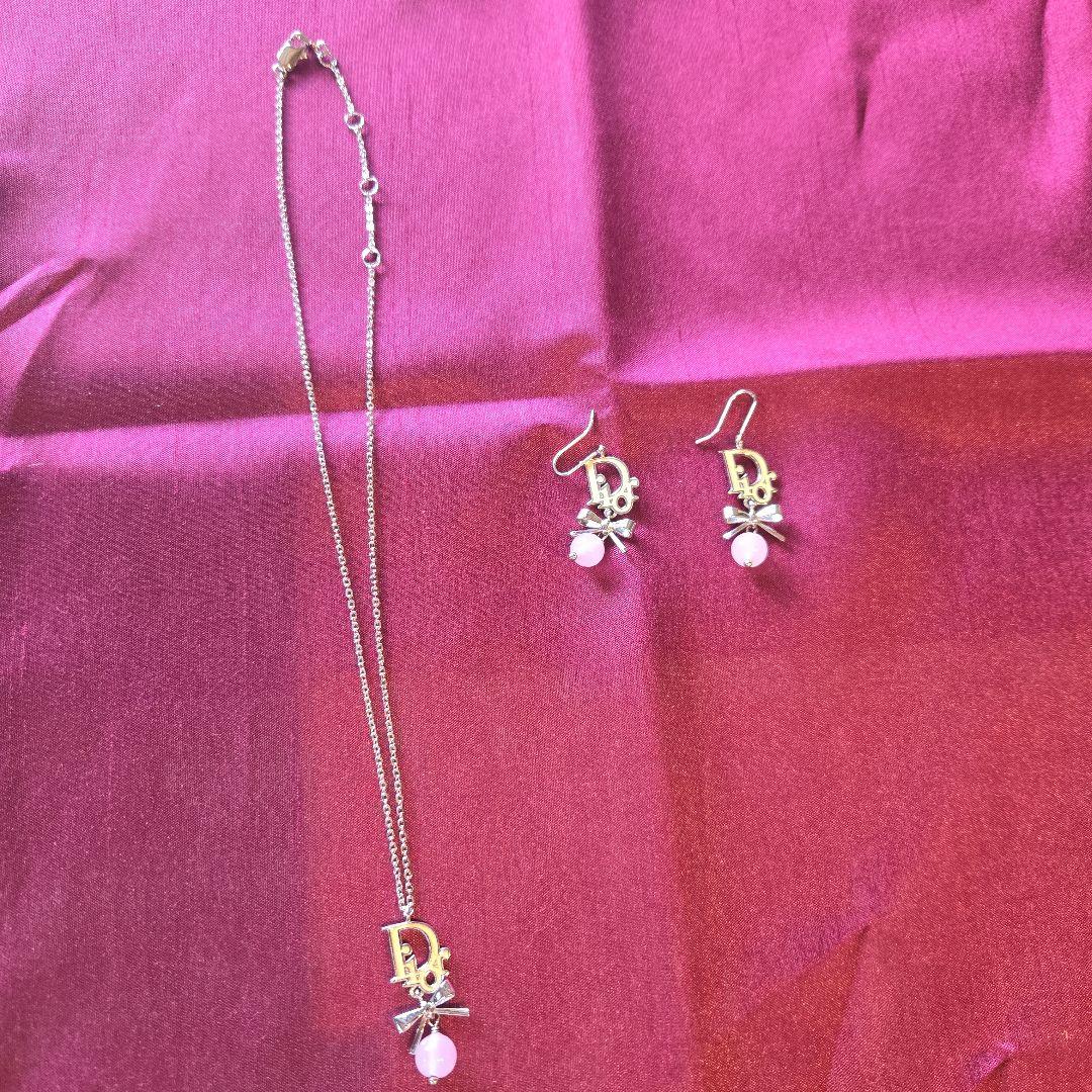 【Dior】 ディオール CD ネックレスとイヤリングセット♡
