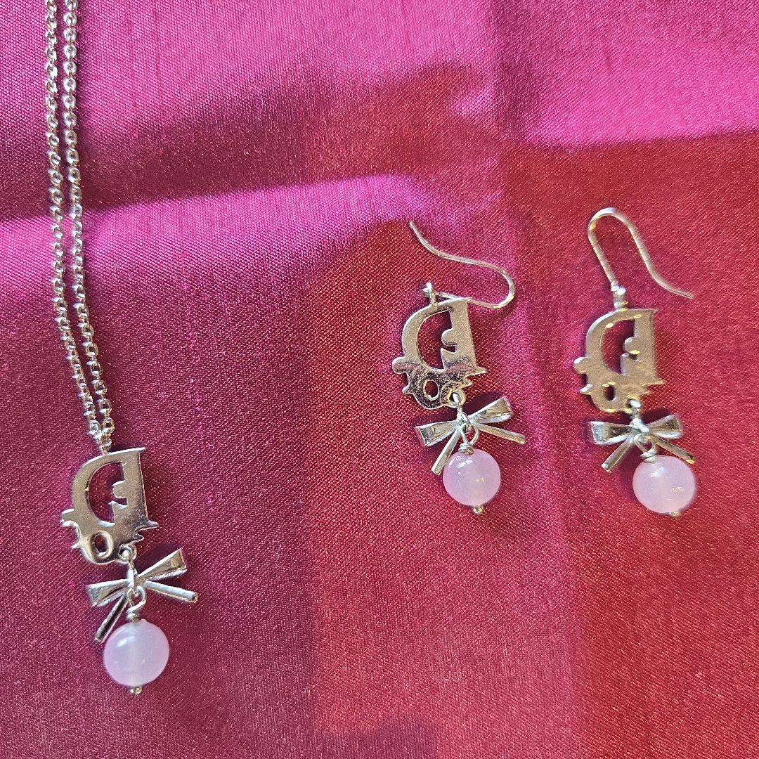 【Dior】 ディオール CD ネックレスとイヤリングセット♡