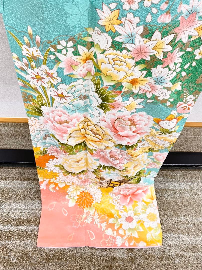 振袖 豪華 刺繍 銀彩 紋意匠 身丈173cm