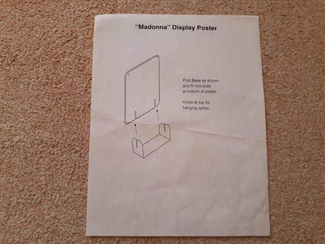 マドンナ　Something To Remember　大型 宣伝用 ディスプレイ