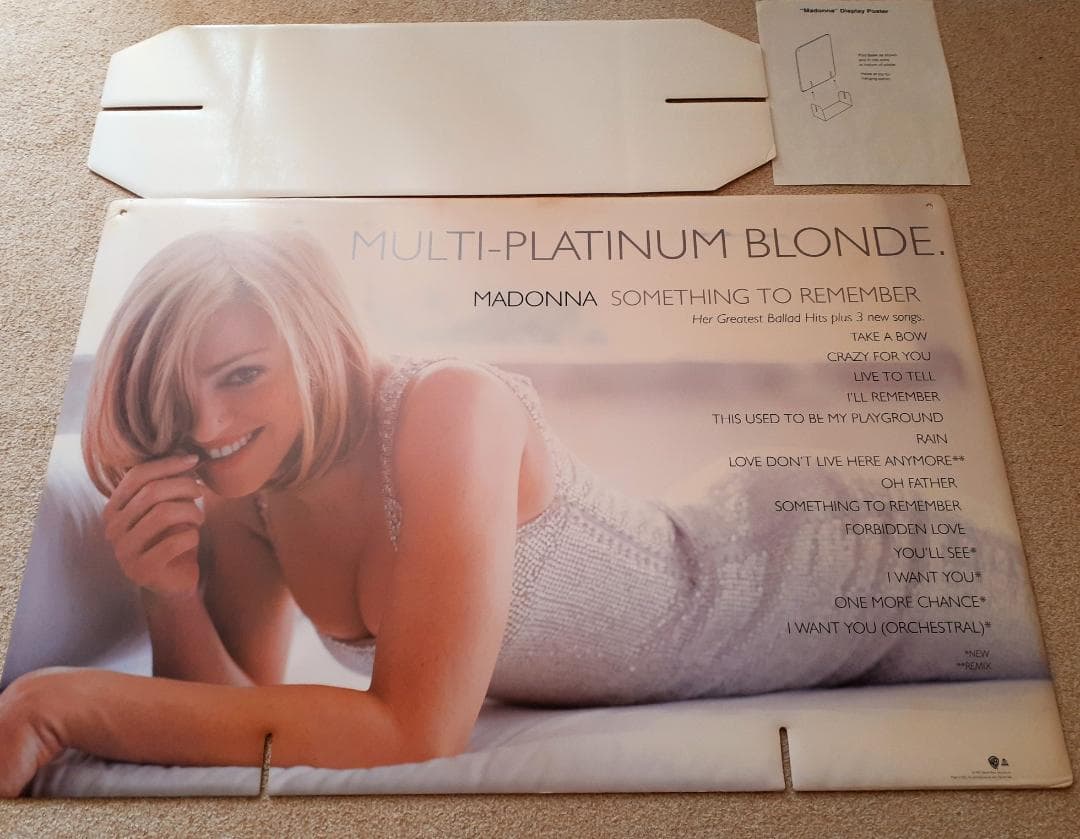 マドンナ　Something To Remember　大型 宣伝用 ディスプレイ