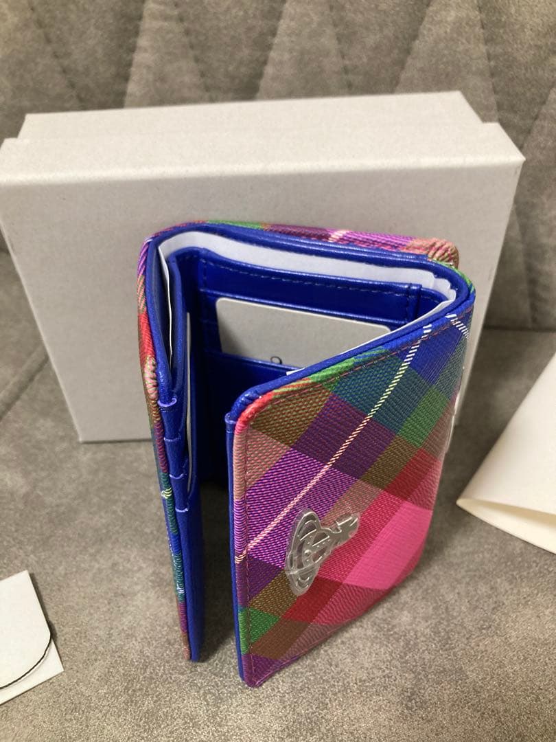 【新品】ヴィヴィアン タータンチェック 3つ折り財布 がま口