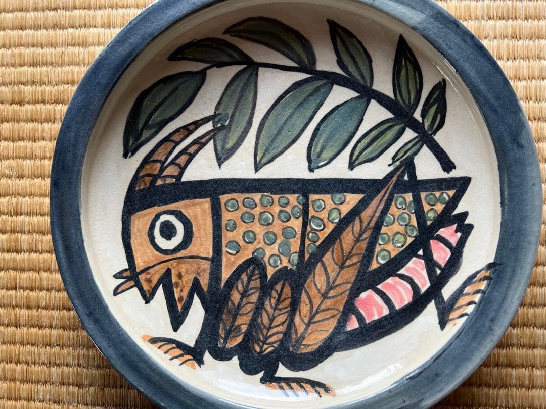 北川民次の陶器　バッタ