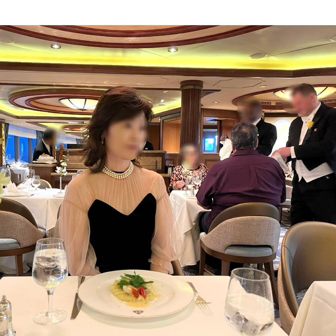 AMERIチュールスリーブタイトドレス