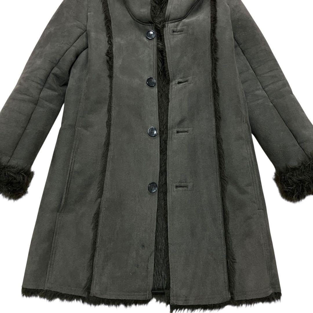 BUFFALO BOBS フェイクムートンコート　ロングコート コート S