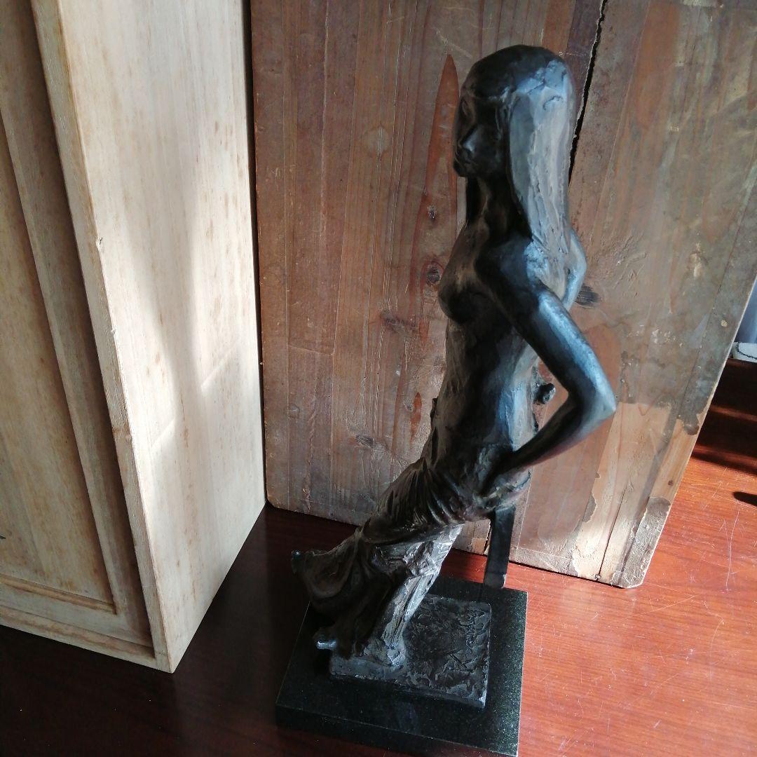 浦山一雄　ブロンズ像　青春　50cm　9.6kg