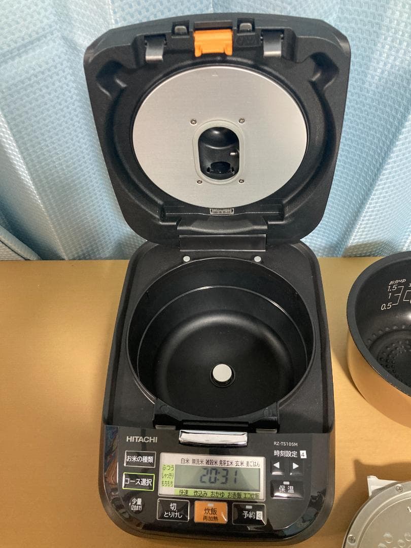 ★美品★22年製5.5合 日立 圧力&スチーム ふっくら御膳 RZ-TS105M