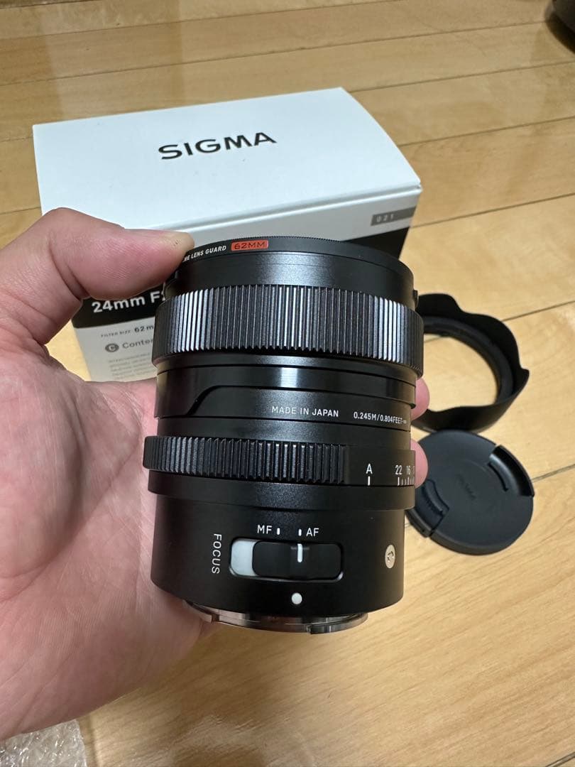 新品同様 SIGMA 24mm F2 DG DN Eマウント