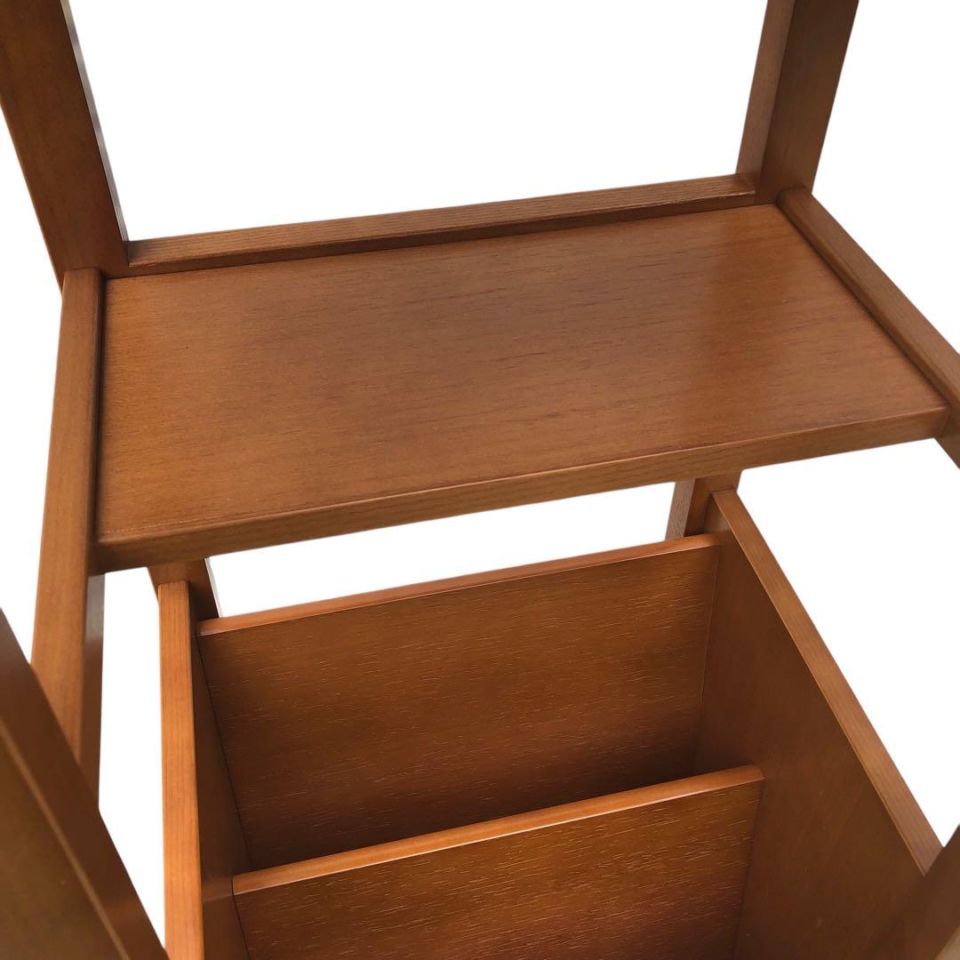 【美品！】Karimoku カリモク家具 電話台・花台 コンセント付き 猫脚