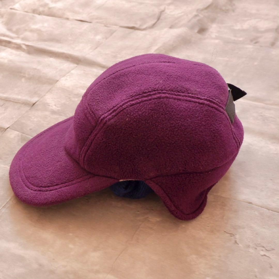 レア 80s 90s USA製 エルエルビーン フリース キャップ 筆記体 XL