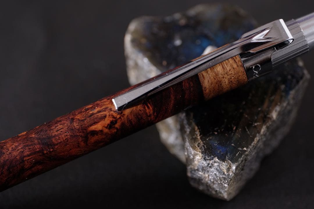 PG5木軸カスタムシャープペンシル0057 ホンジュラスローズ瘤　高村杢工房