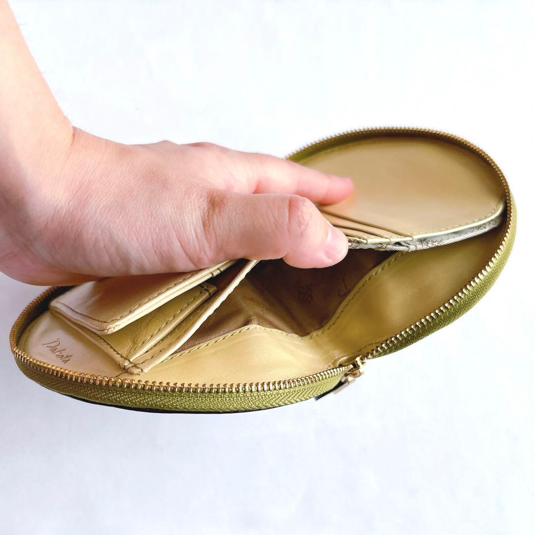 【美品】DAKOTA ダコタ チェルキオ 冬限定カラー 二つ折り財布 グリーン