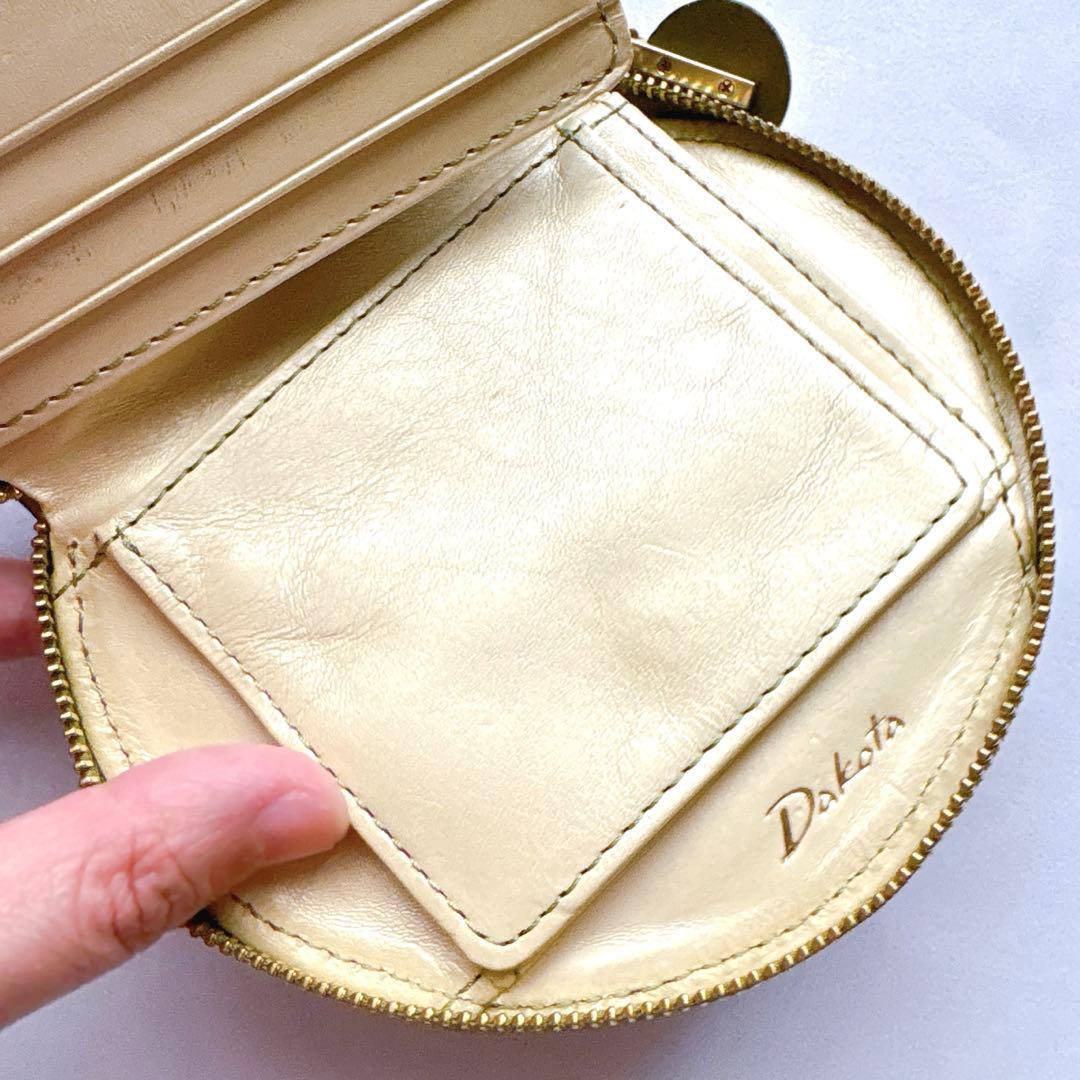 【美品】DAKOTA ダコタ チェルキオ 冬限定カラー 二つ折り財布 グリーン