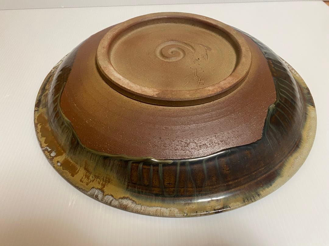 小岱焼 小代焼 岱平 大皿 皿陶芸 美術 約44cm